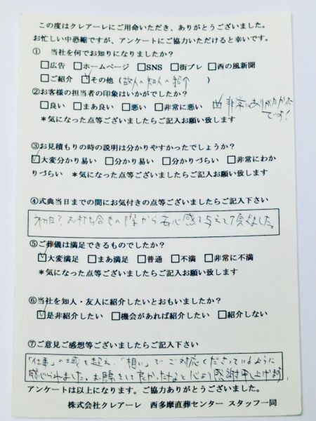 お客様の声432